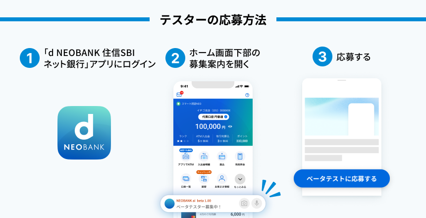 テスターの応募方法